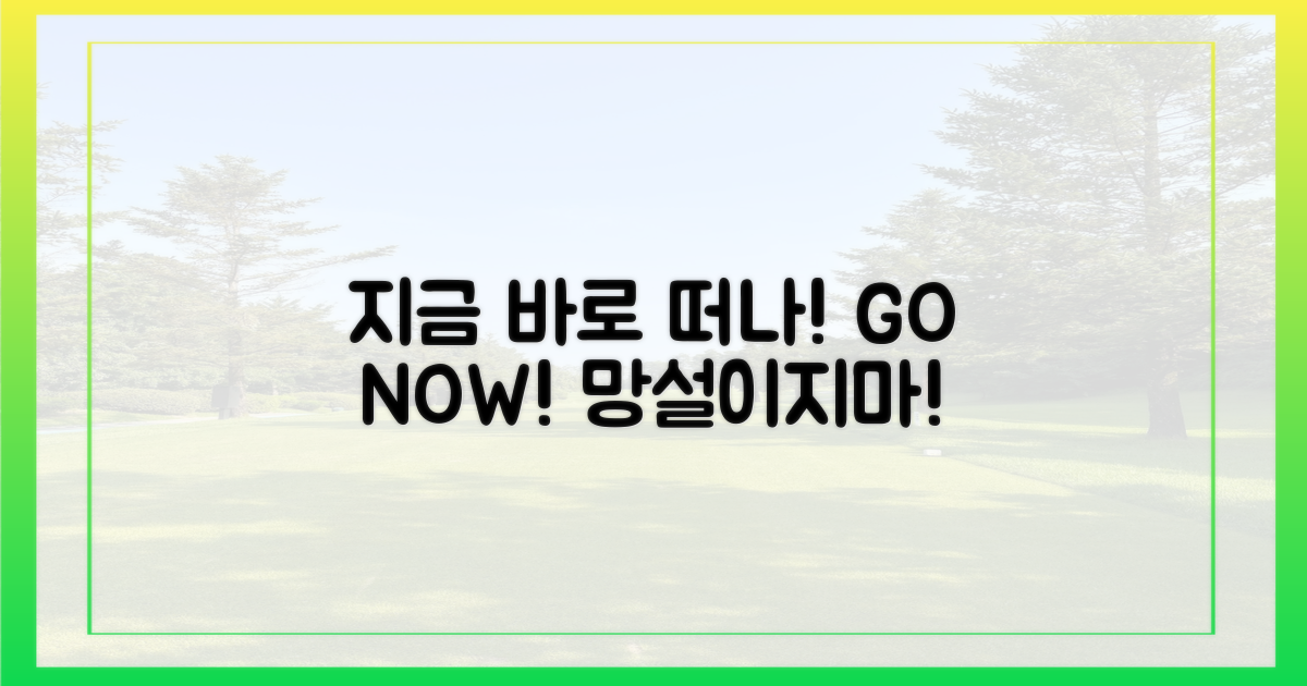 지금 바로 떠나세요!