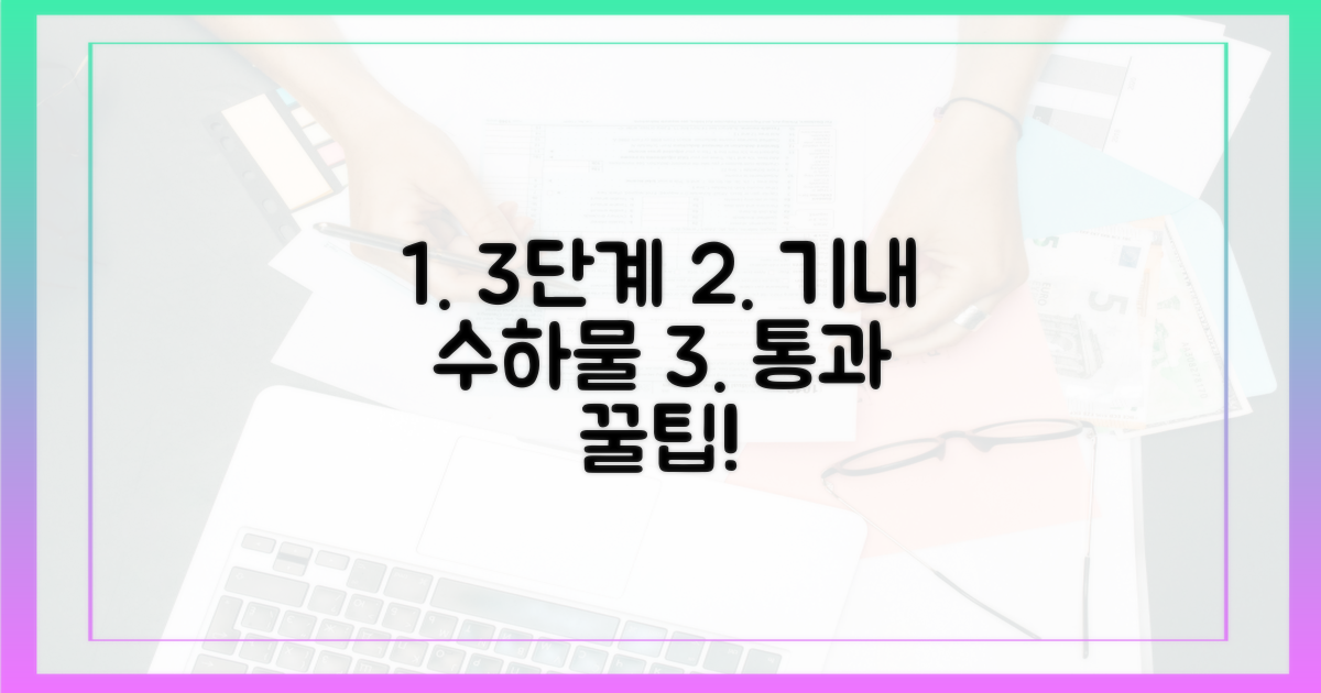 3단계 기내 반입 절차