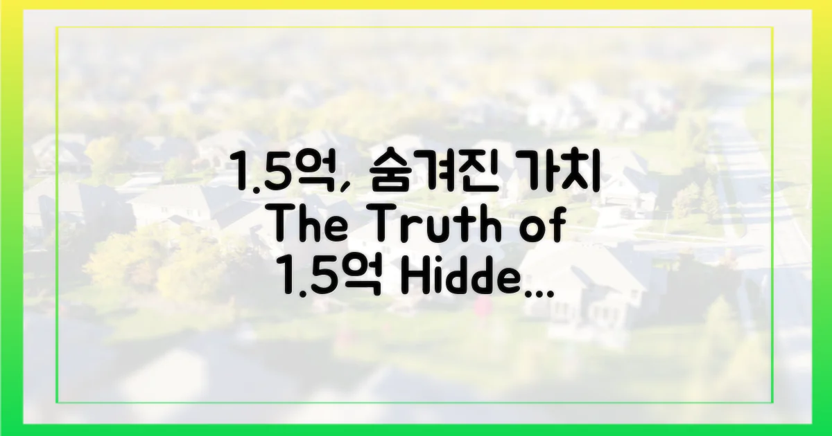 숨겨진 가치, 1.5억의 진실
