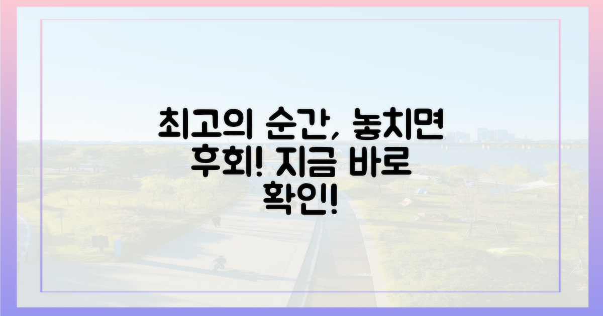 놓치면 후회할 최고의 순간