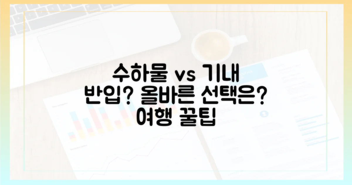 수하물 vs 기내 반입, 올바른 선택