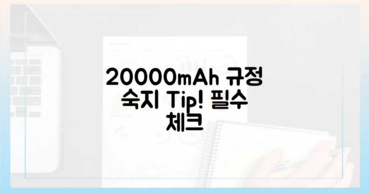 20000mAh, 규정 숙지 팁