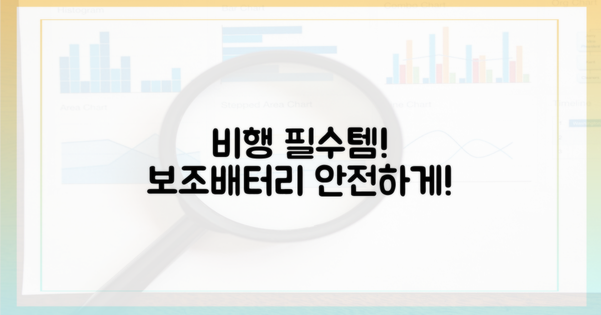 안전한 비행, 보조배터리 필수