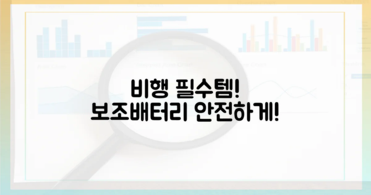 안전한 비행, 보조배터리 필수