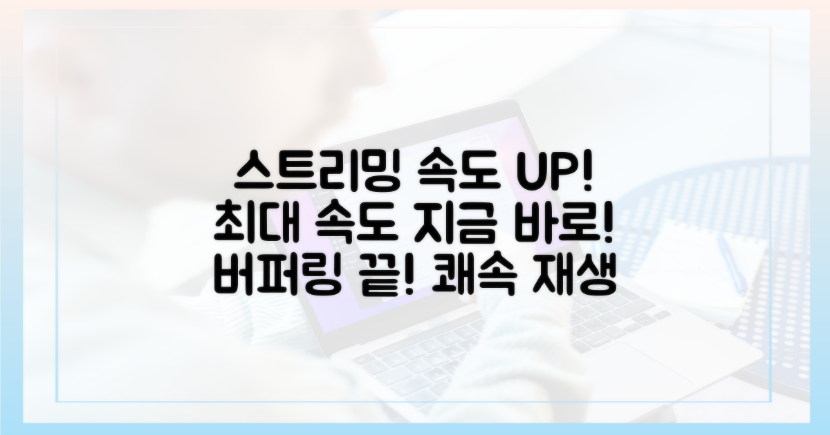 스트리밍 속도를 극대화하세요