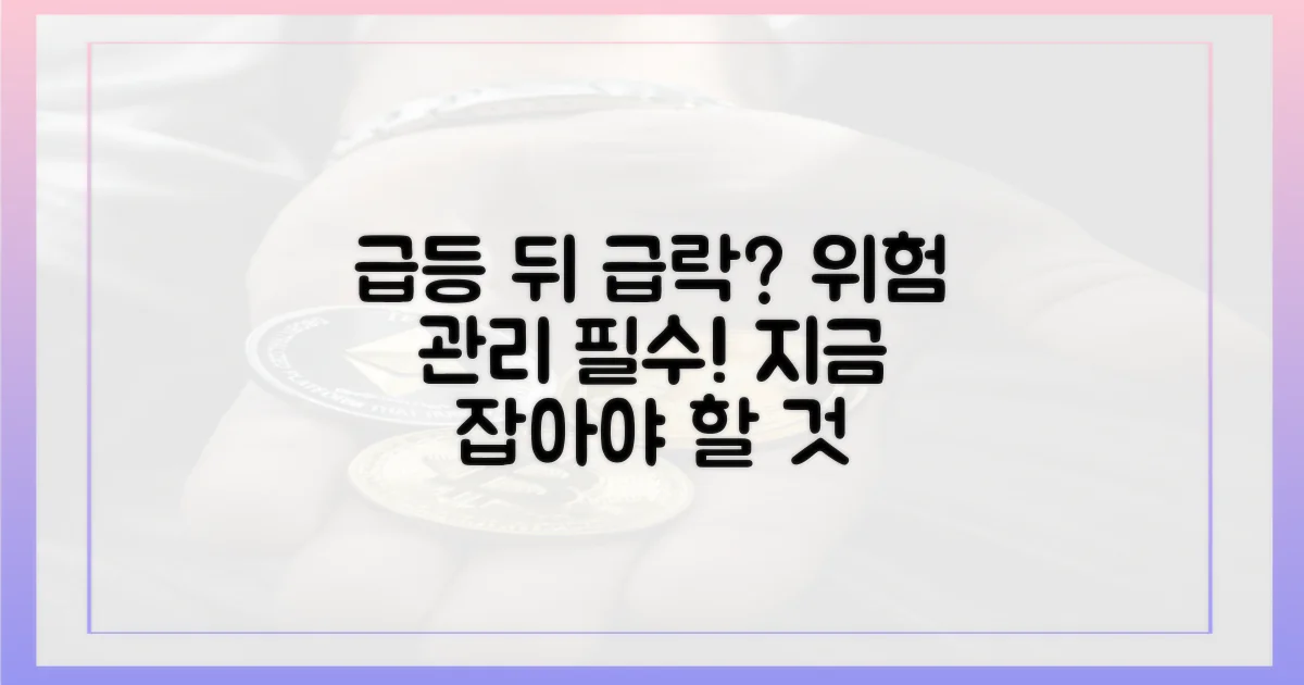 급등 뒤엔 급락? 위험 관리