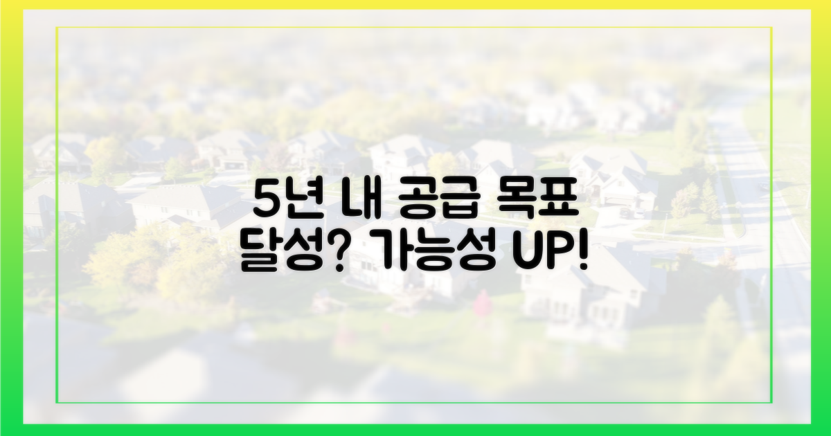 5년 내 공급 목표 달성 가능성