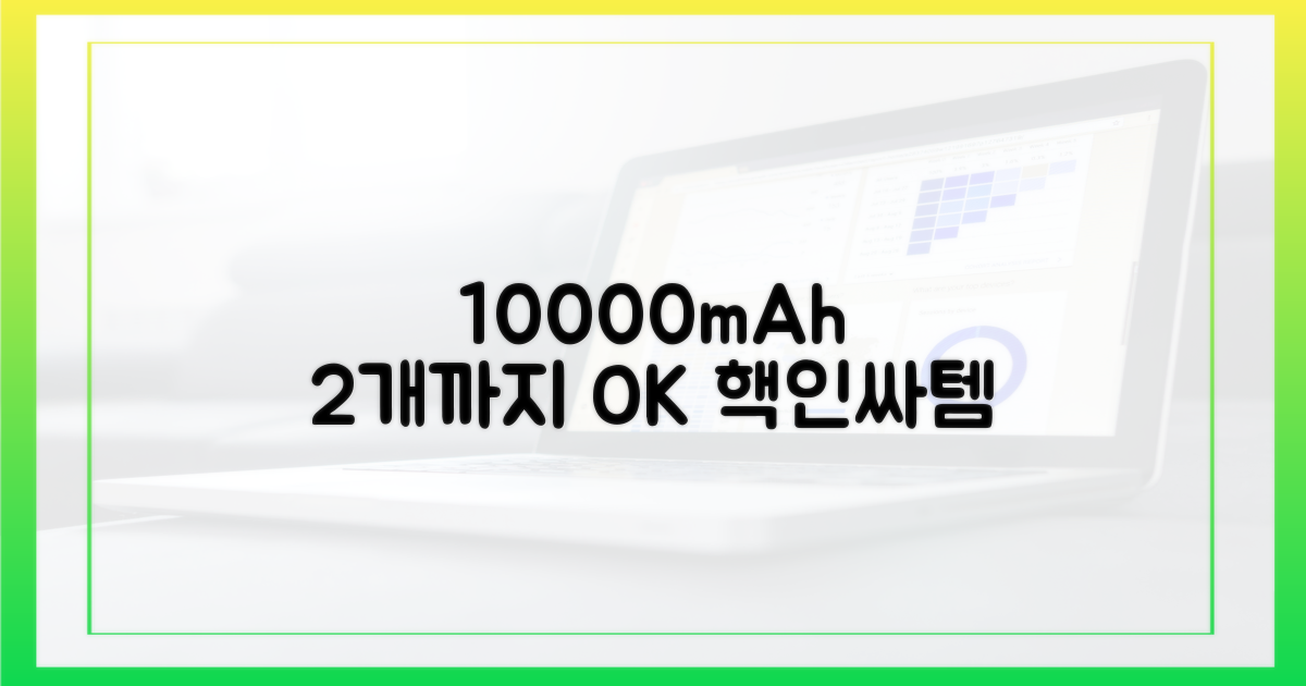 10000mAh, 2개까지 가능