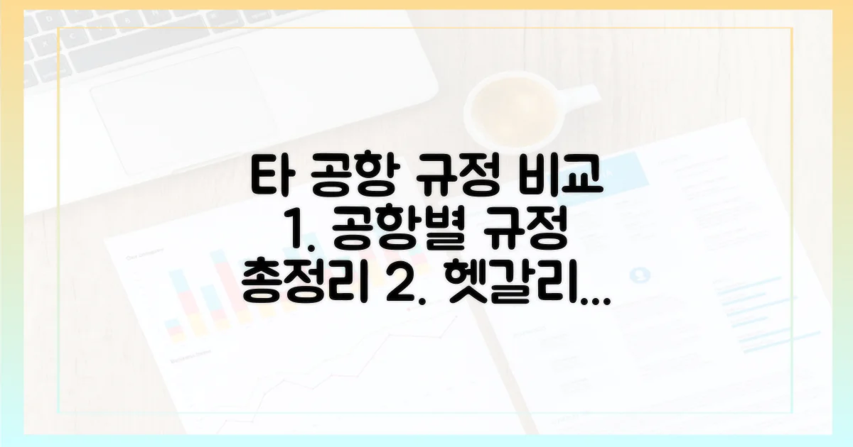 타 공항 규정 비교