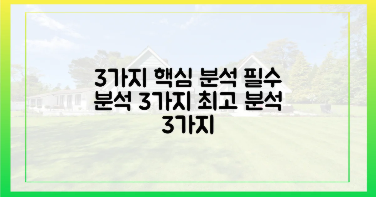 3가지 핵심 분석