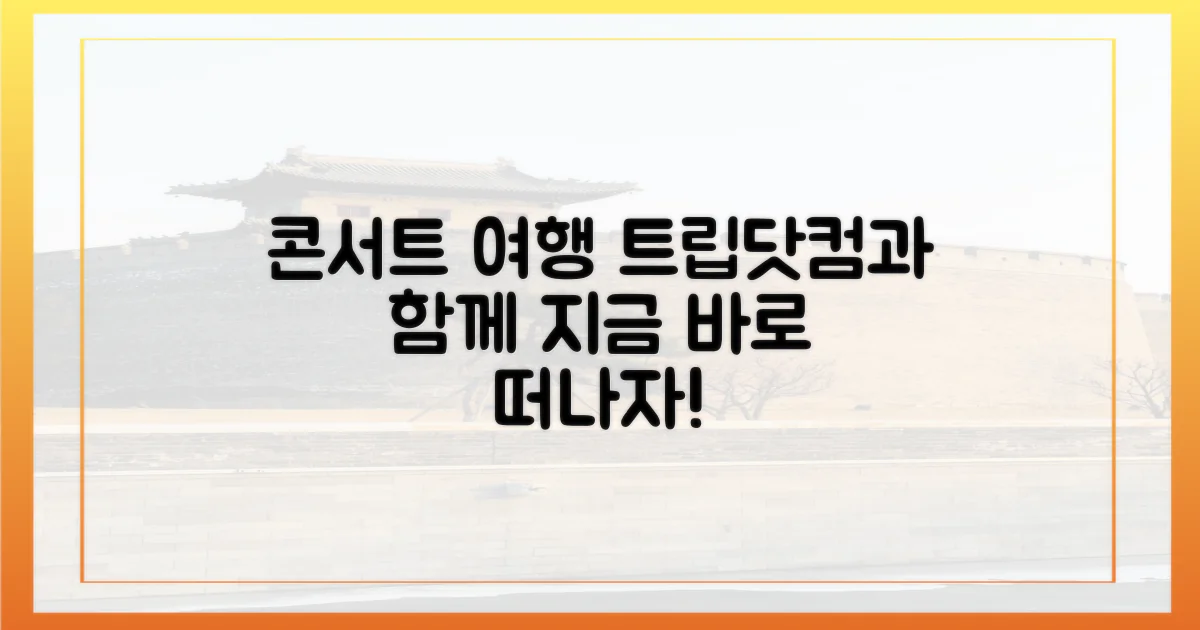 콘서트 여행, 트립닷컴과 함께