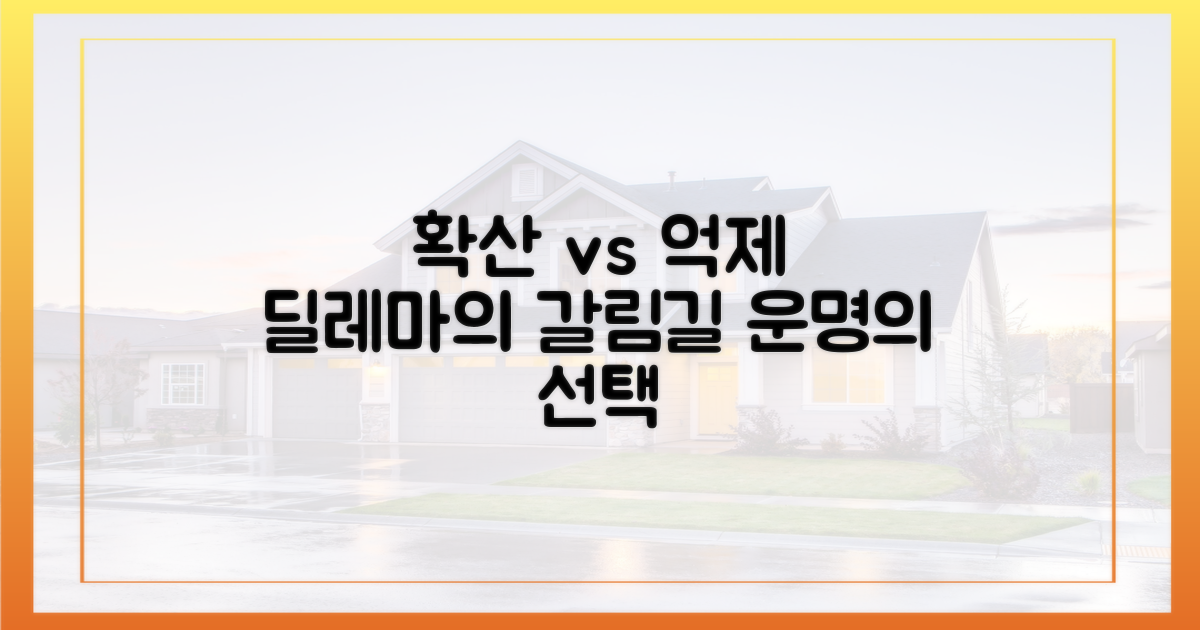확산 vs 억제, 딜레마