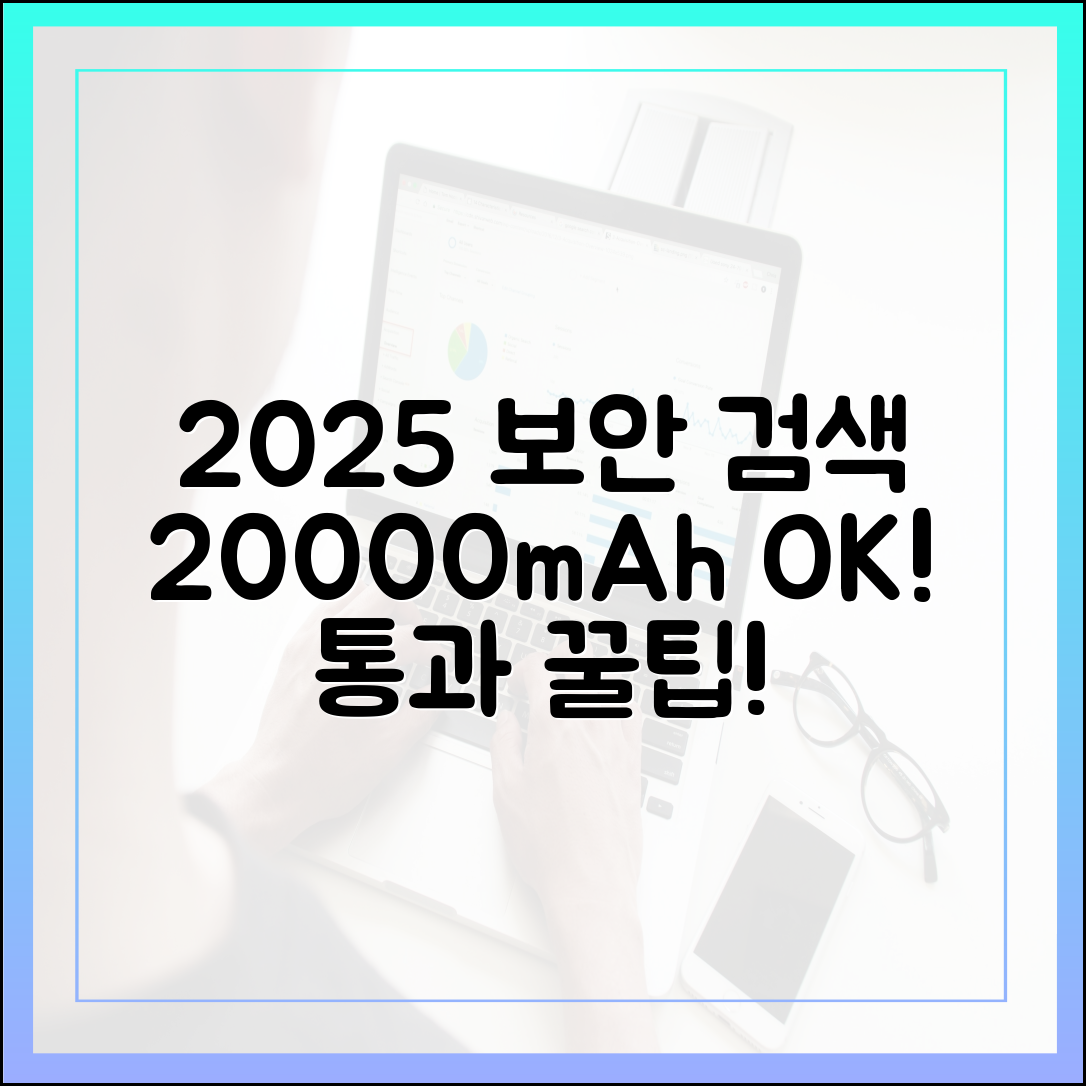 2025년 공항 보안 검색대, 20000mAh 보조배터리 당당하게 통과하는 법