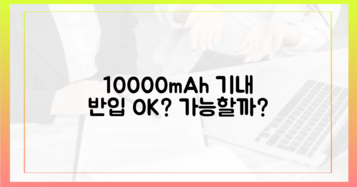 10000mAh, 비행기 반입 가능할까?