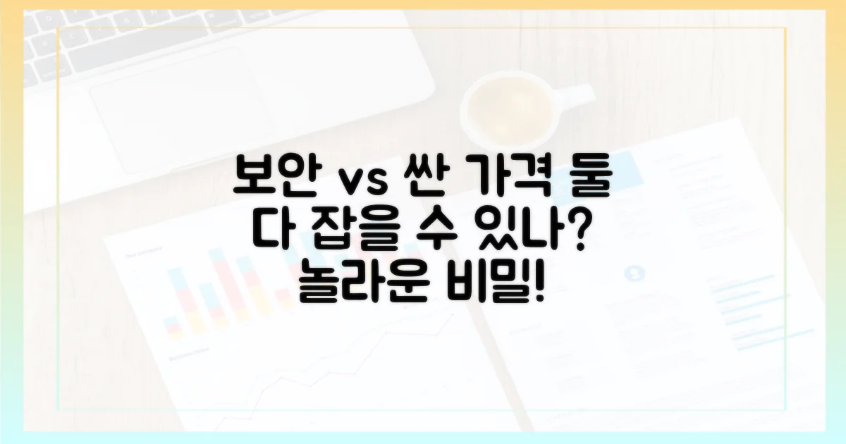 보안, 싼 가격에 타협할 수 있을까?