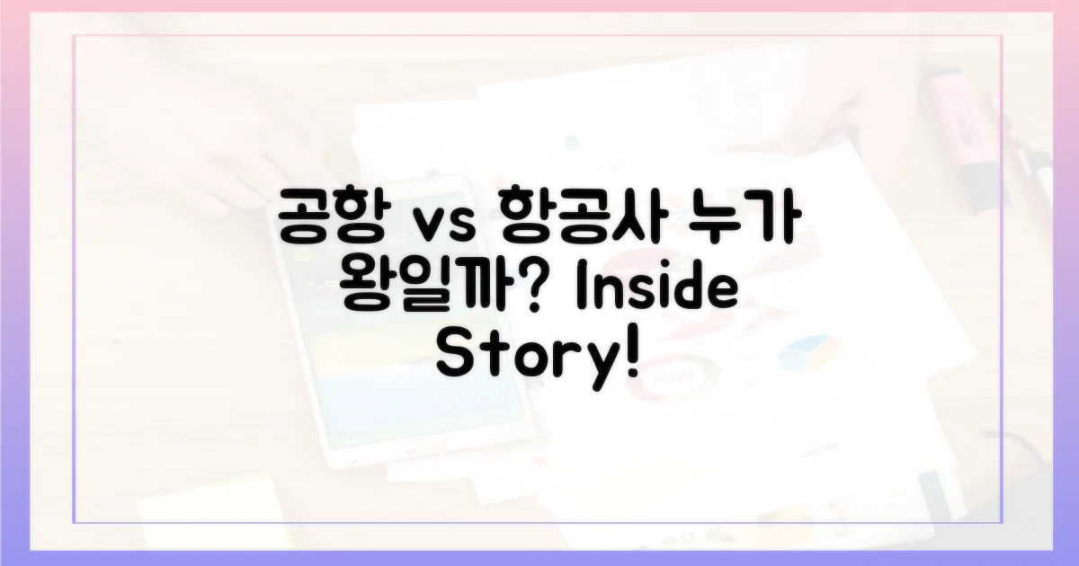 공항 vs 항공사 관점