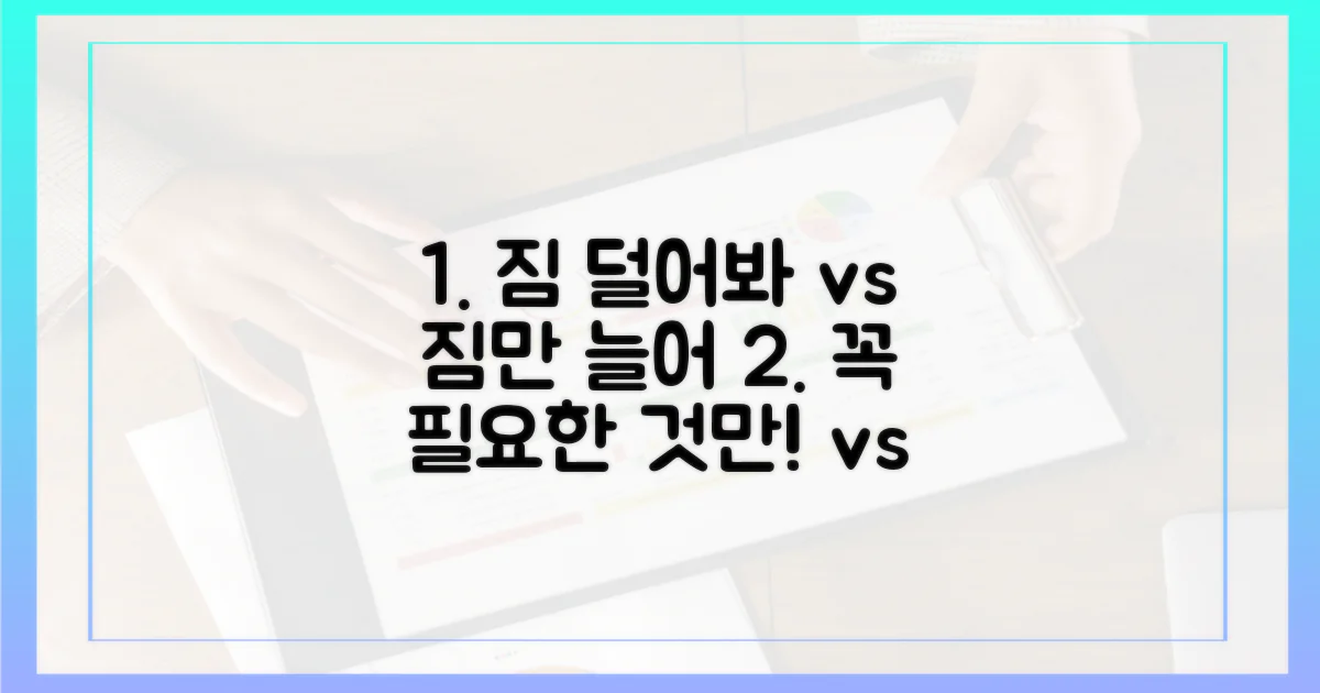 합리적 휴대 vs 불필요 휴대