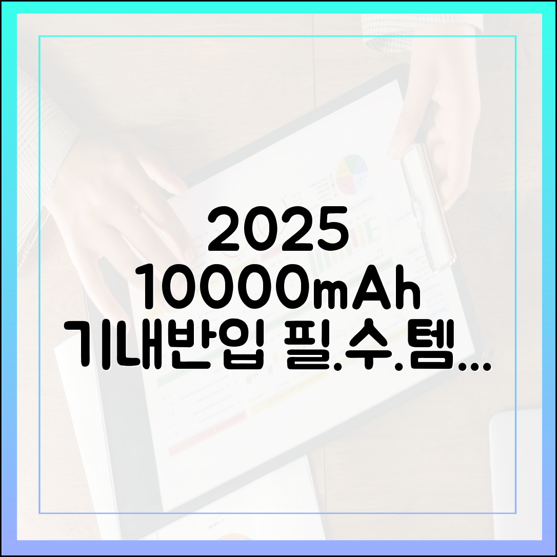 [2025년 최신판] 10000mAh 보조배터리 기내반입, 이것만 기억하세요!