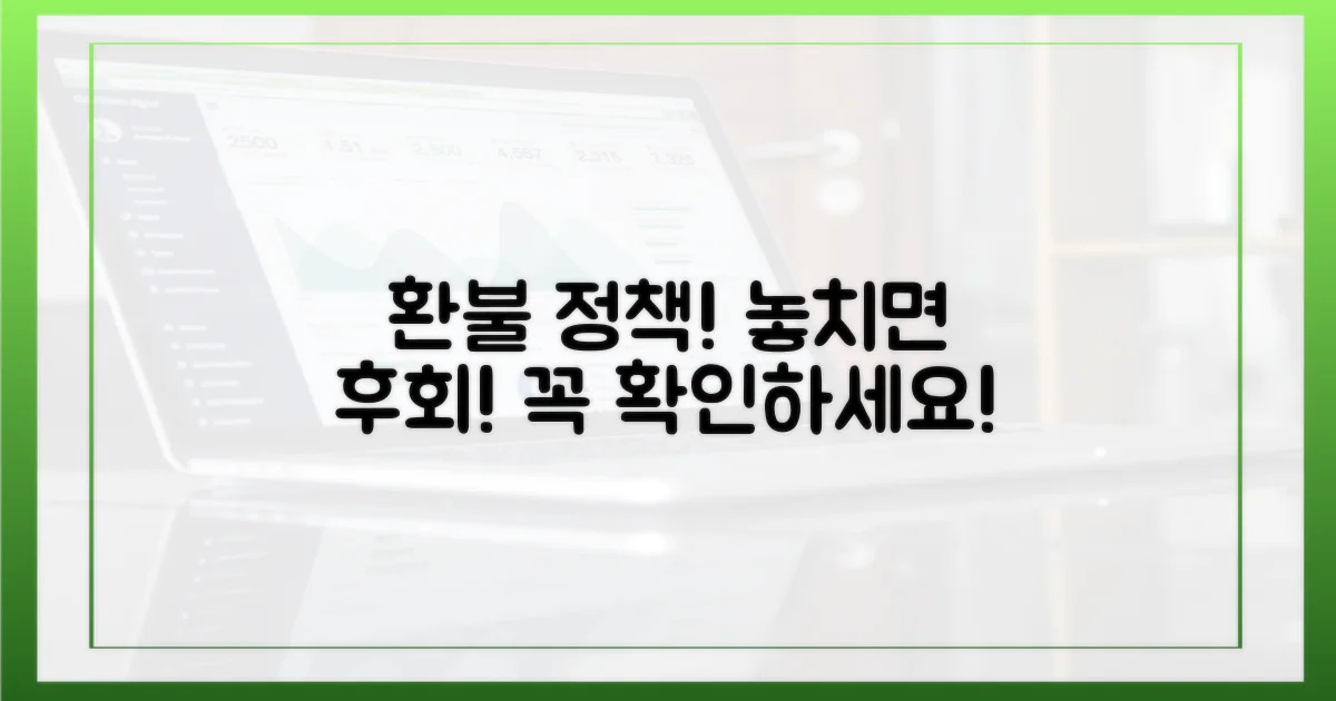 환불 정책, 꼼꼼히 확인하세요!