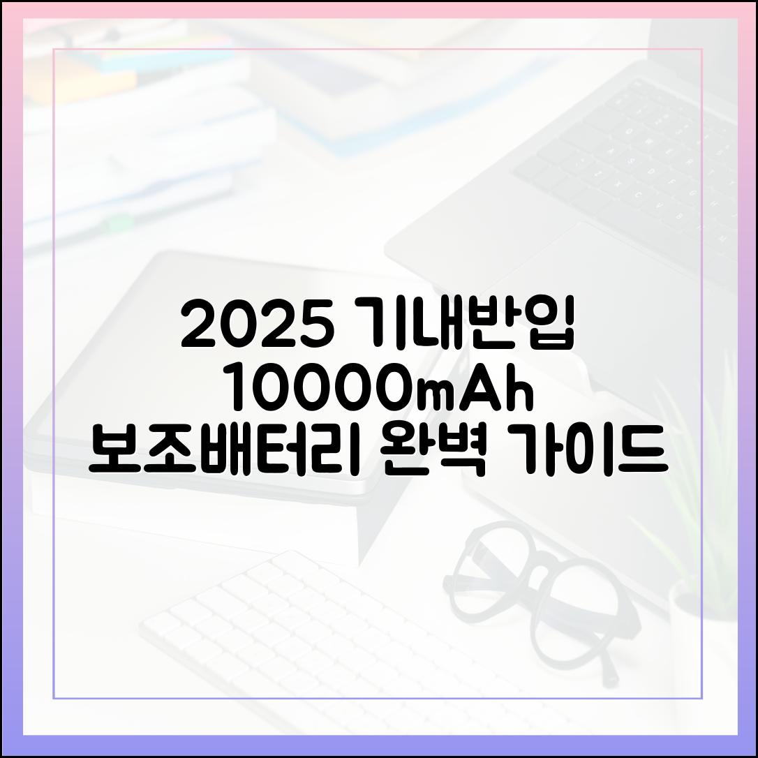 최신 정보 업데이트 완료! 2025년 10000mAh 보조배터리 기내 반입의 정석
