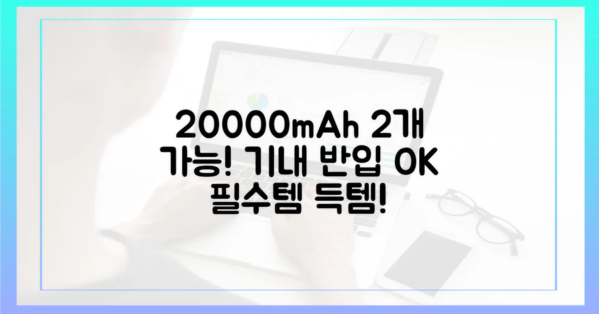 20000mAh, 2개까지 반입 가능