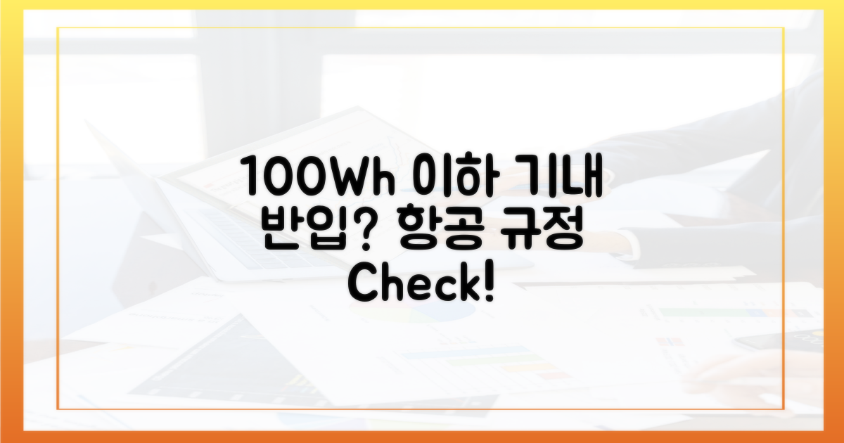 100Wh 이하, 항공사 규정 확인
