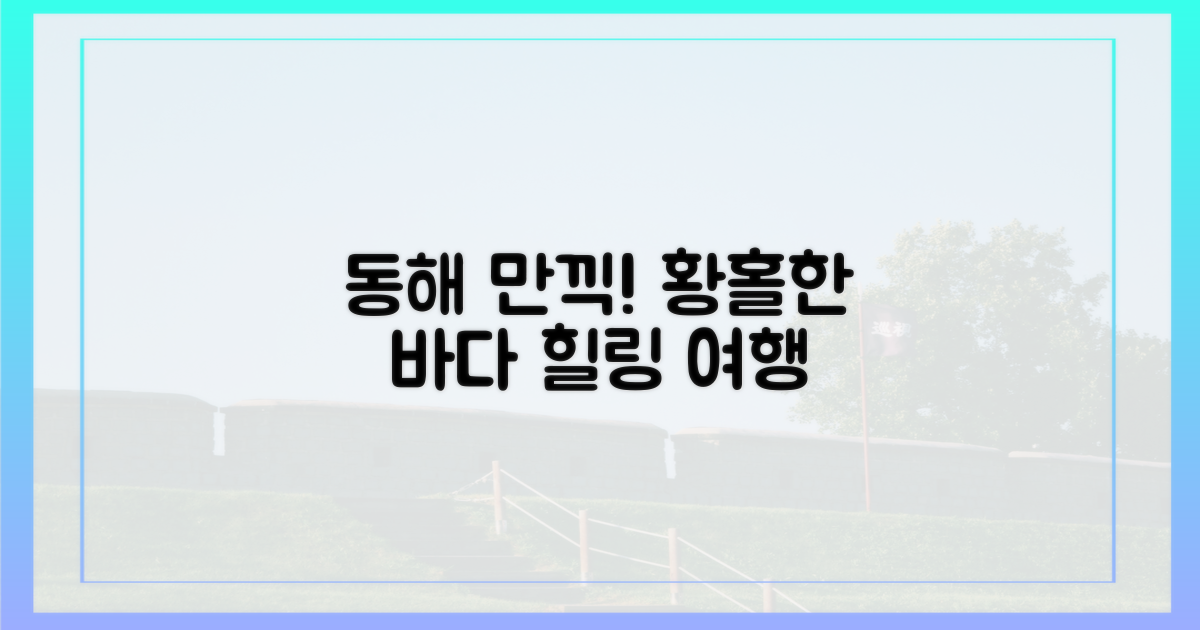 동해의 아름다움을 만끽하세요!