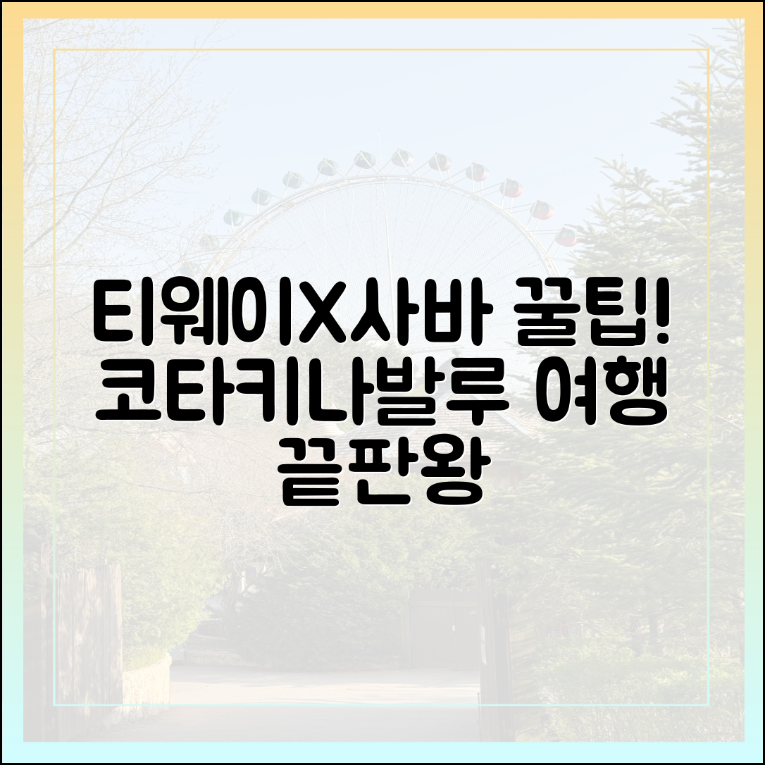 티웨이항공X사바: 코타키나발루 여행 마스터