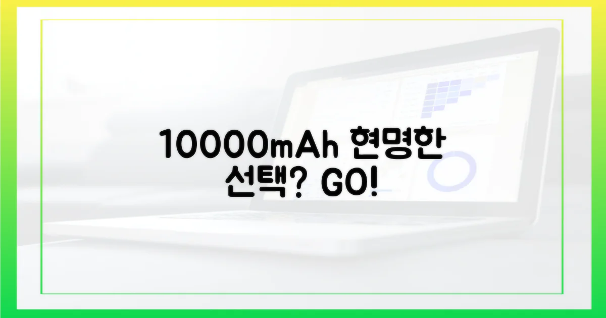 10000mAh, 현명한 선택은?