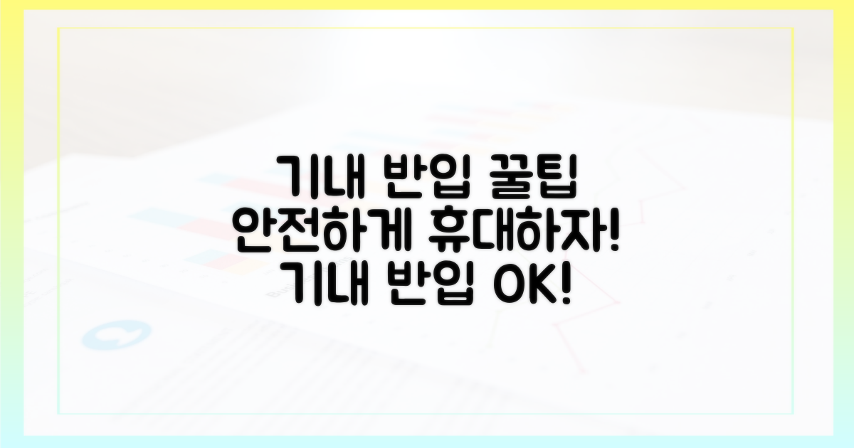 기내 반입, 안전하게 휴대하기