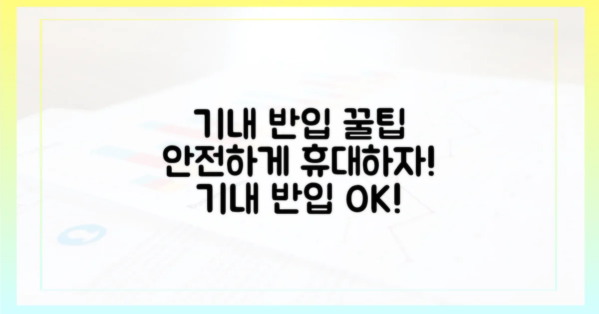 기내 반입, 안전하게 휴대하기