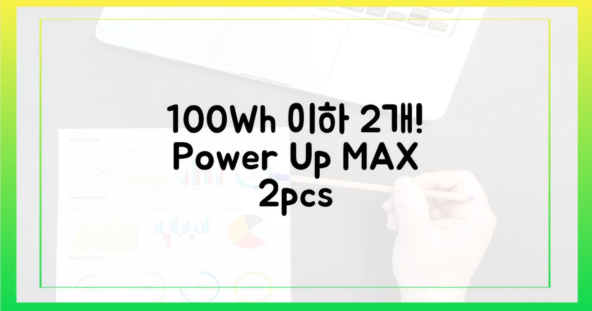 100Wh 이하, 2개까지 허용