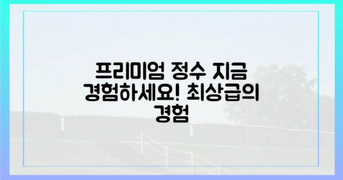 프리미엄의 정수를 느껴봐요!