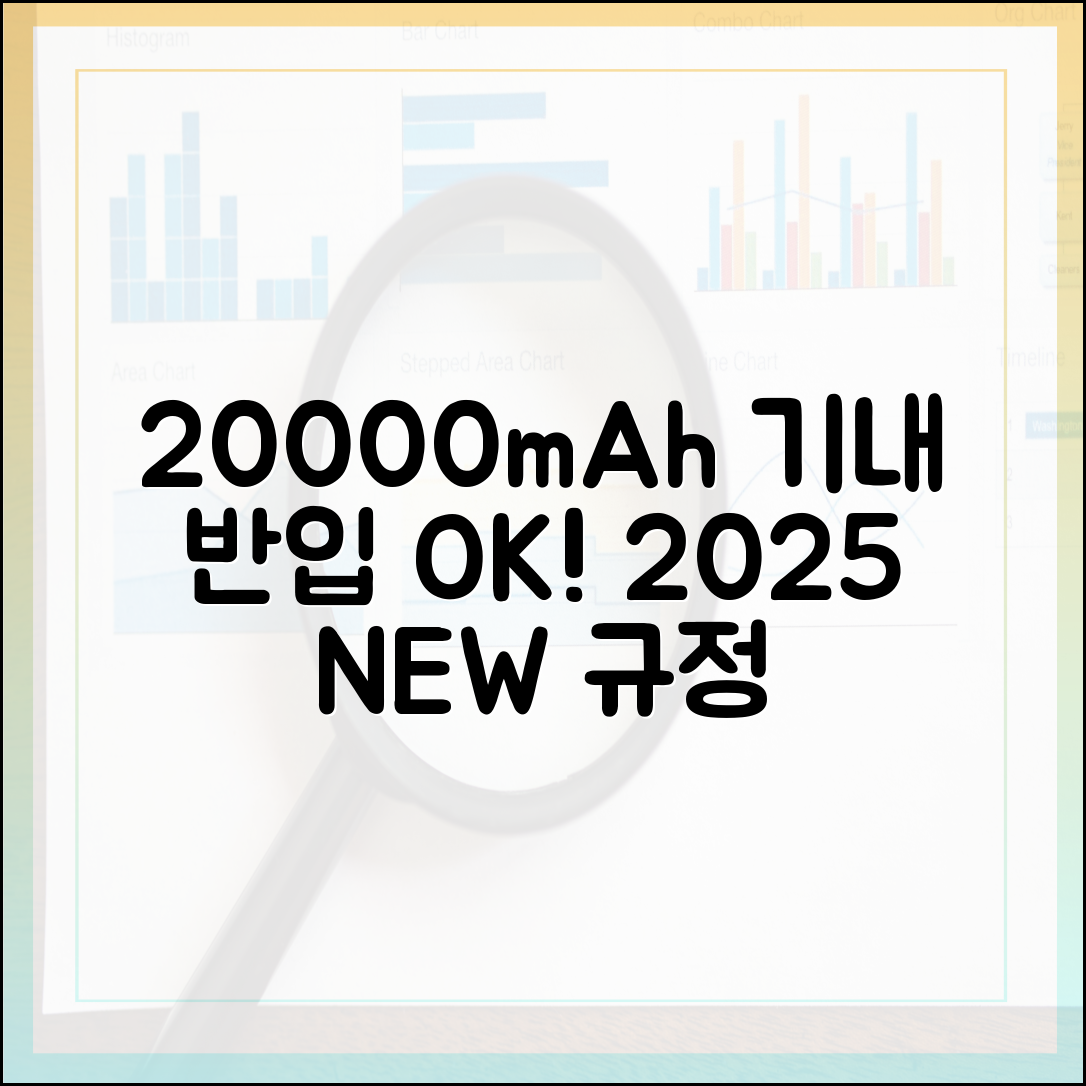 20000mAh 보조배터리, 최신 기내 반입 규정 완벽 가이드 (2025년 업데이트)