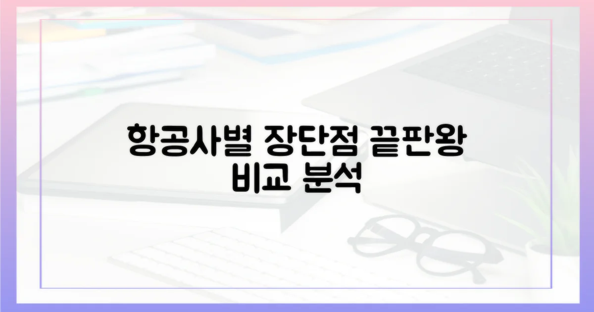 항공사별 차이점 비교