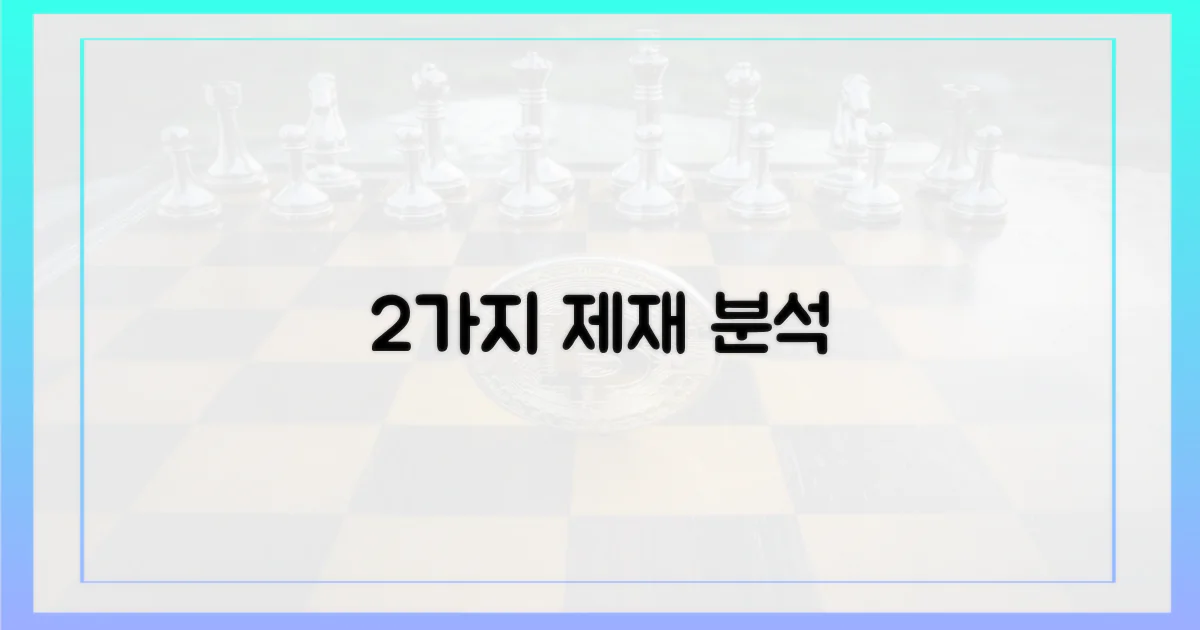 2가지 주요 제재 사례