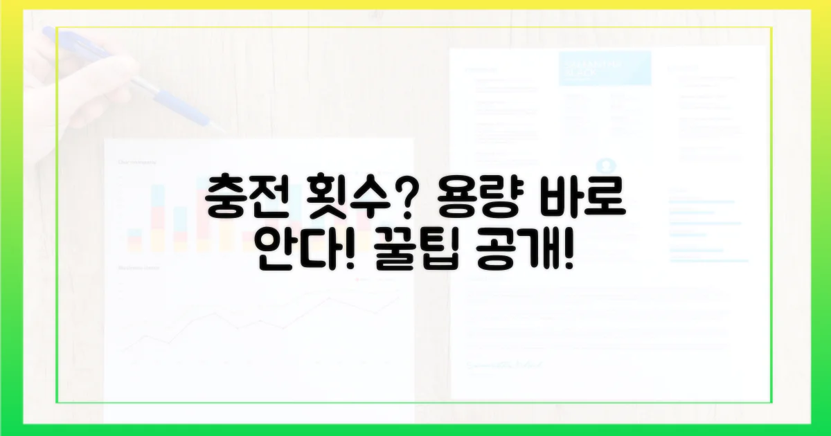 충전 횟수로 용량 가늠