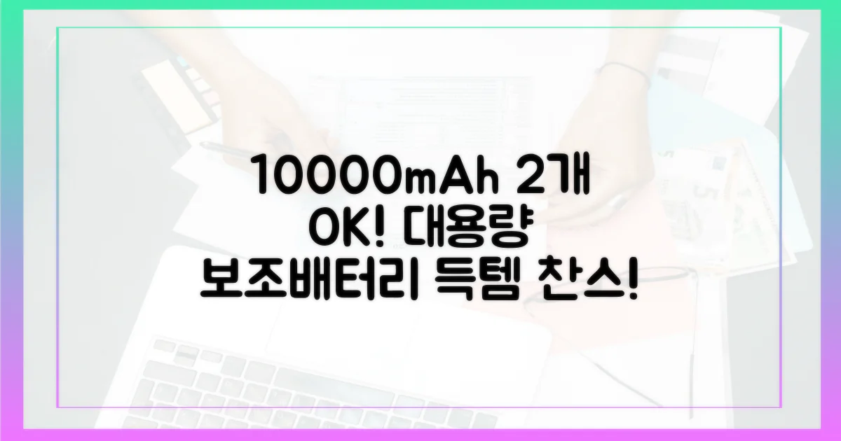 10000mAh, 2개까지 가능