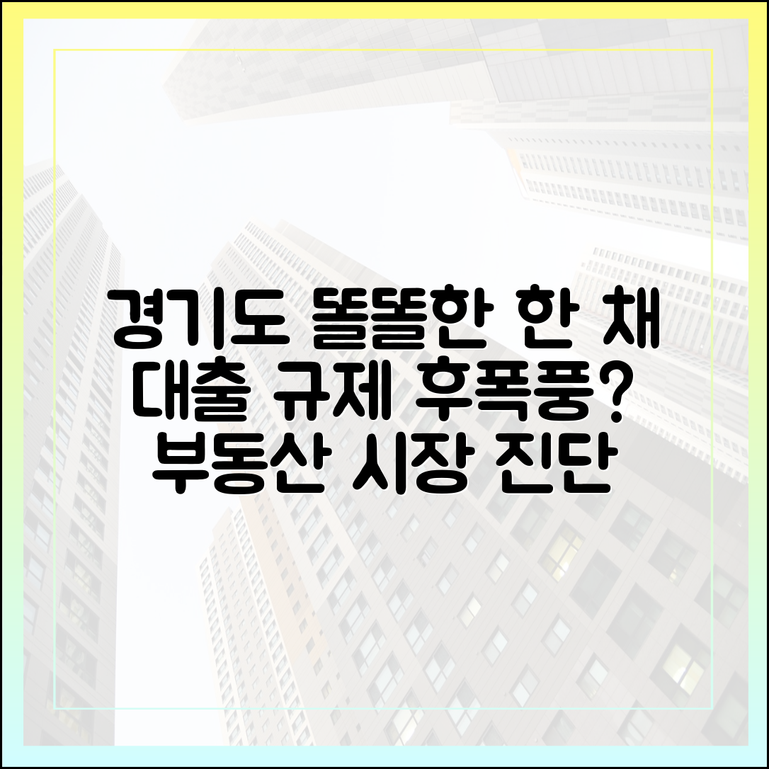 경기도 '똘똘한 한 채' 현상, 대출 규제 여파 심화?