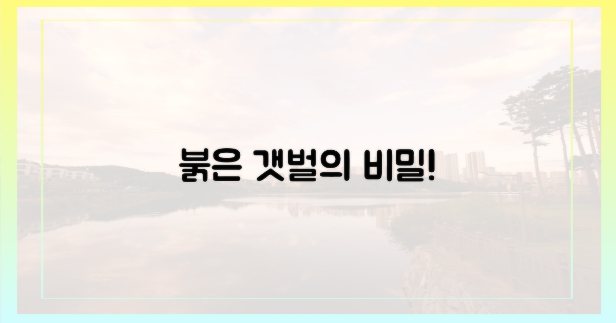갯벌이 붉게 물든 이유는?