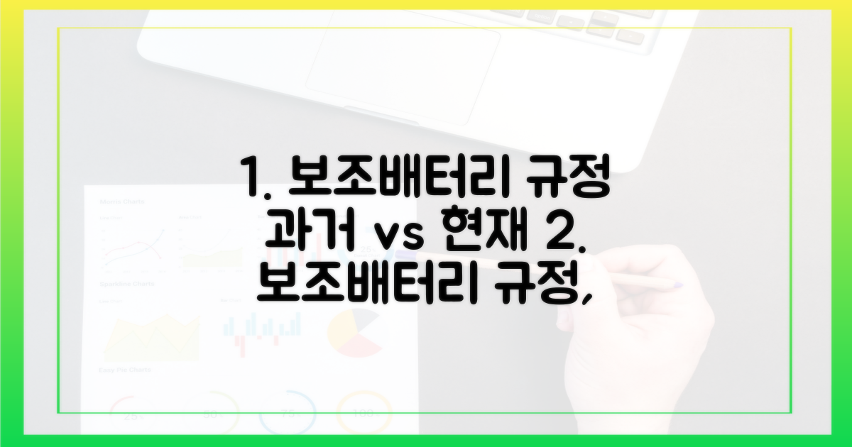 과거 vs 현재, 보조배터리 규정