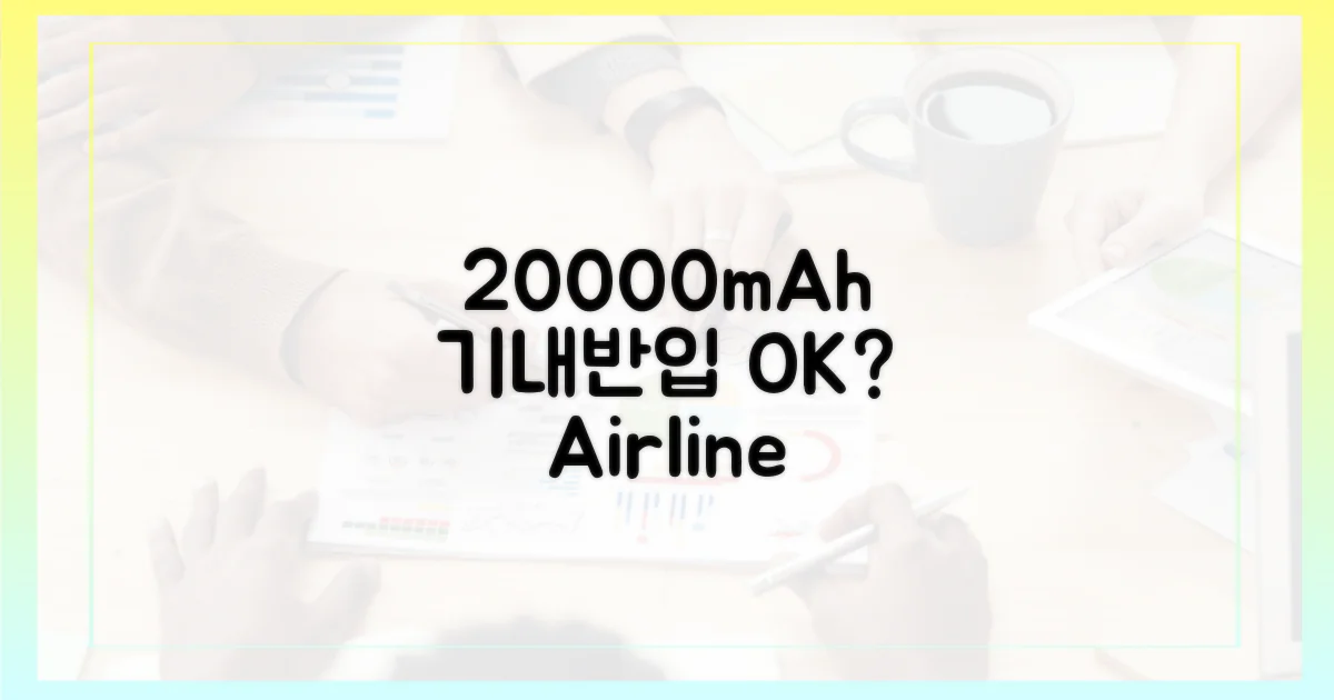 20000mAh, 기내반입 허용 용량은?