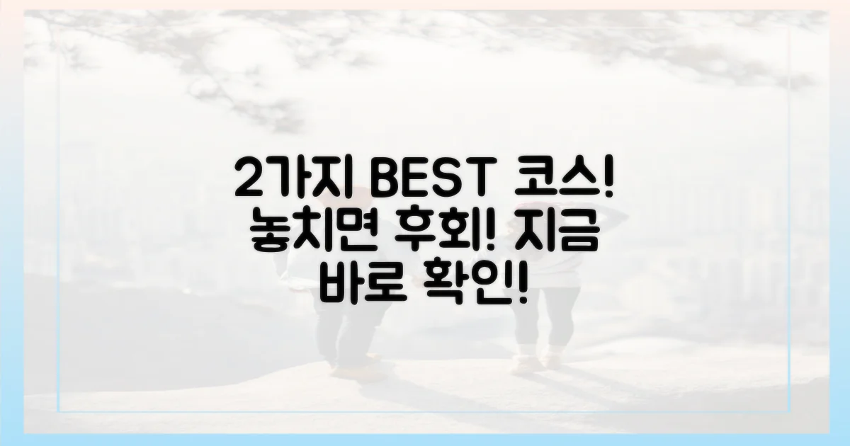 2가지 추천 코스