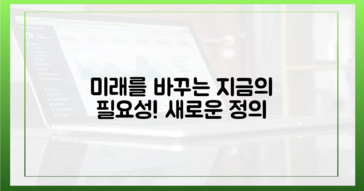 지금과 미래, 필요성 재정의