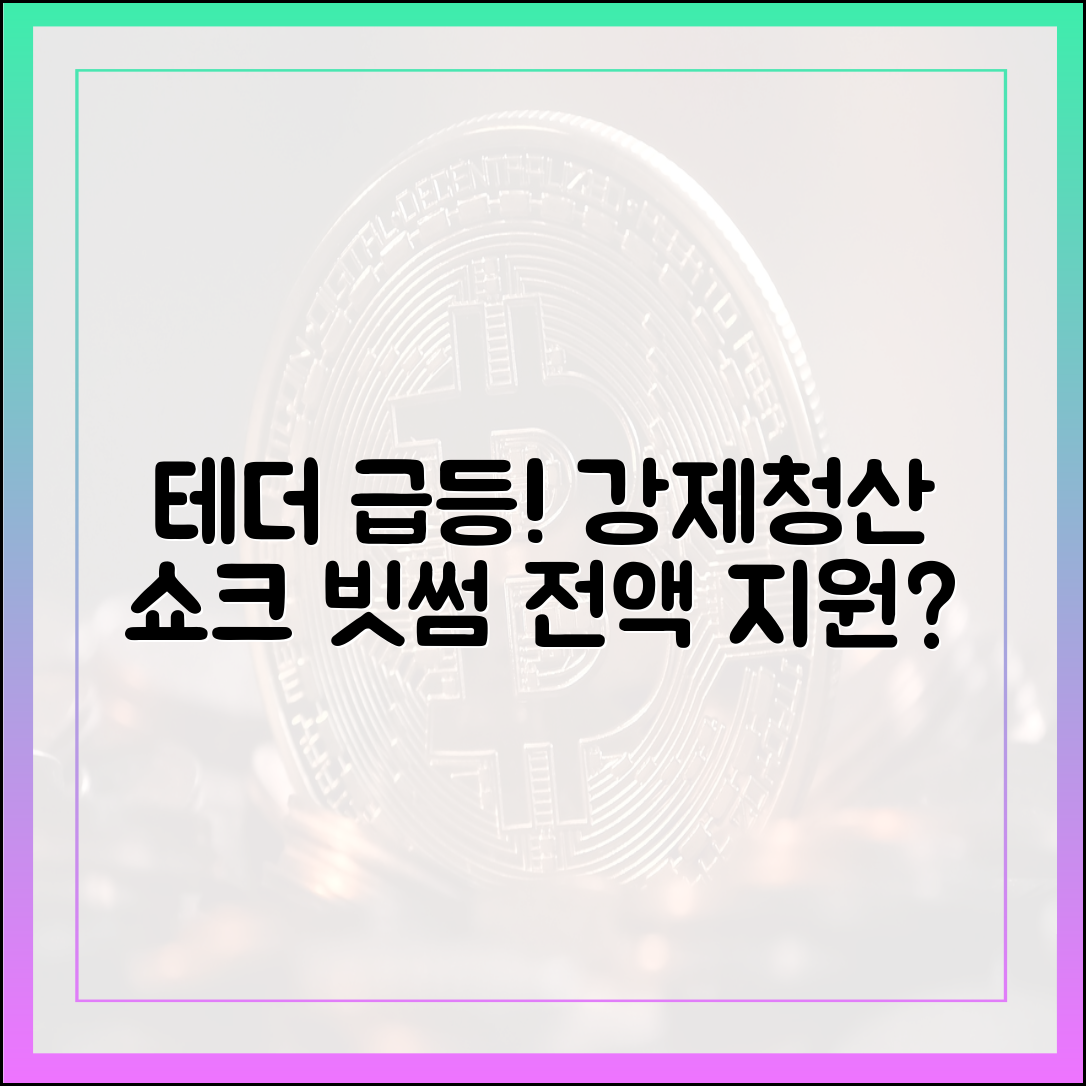 테더 급등 강제청산, 빗썸 피해 전액 지원할까?