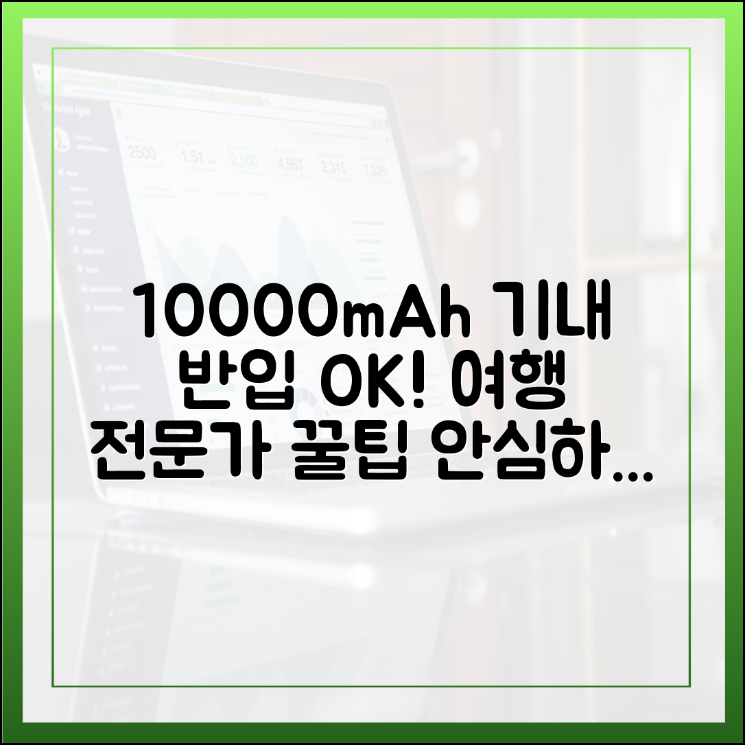 여행 전문가가 직접 알려주는 10000mAh 보조배터리 기내 반입 노하우