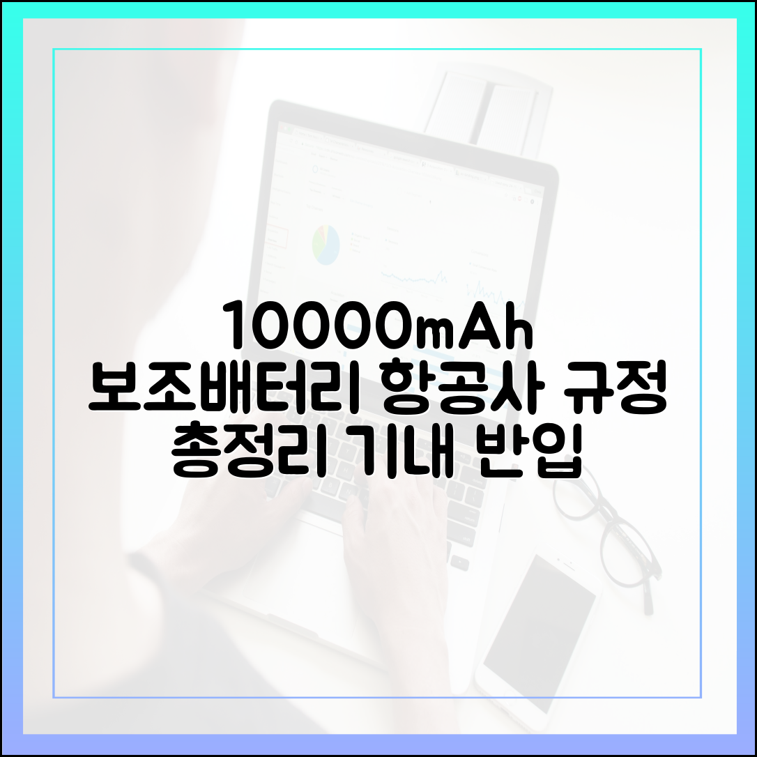 최신 정보 기반, 10000mAh 보조배터리 항공사별 반입 규정 비교