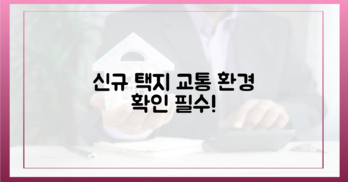 신규 택지, 교통·환경은?