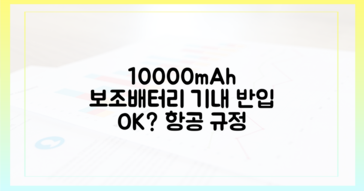 10000mAh, 항공 규정 1가지 확인