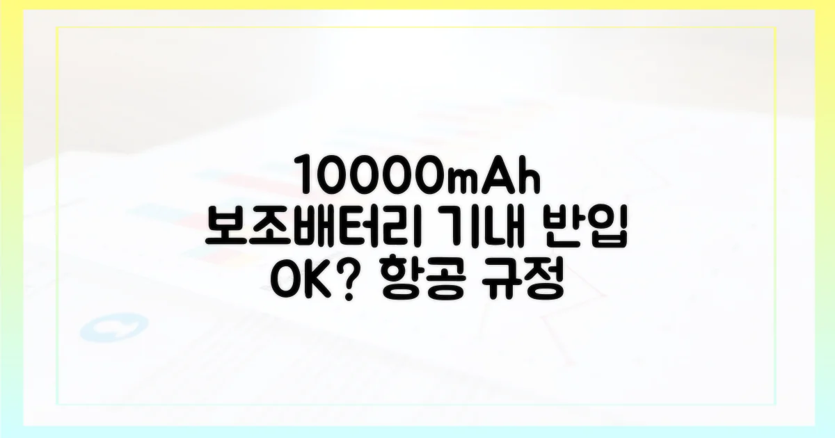 10000mAh, 항공 규정 1가지 확인